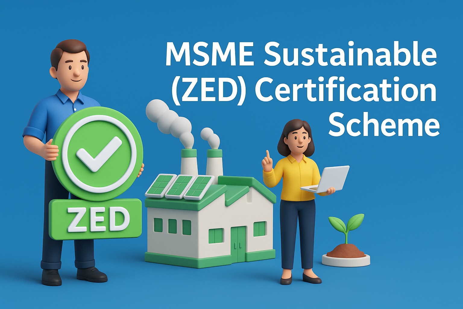 MSME entrepreneur receiving ZED certification in India