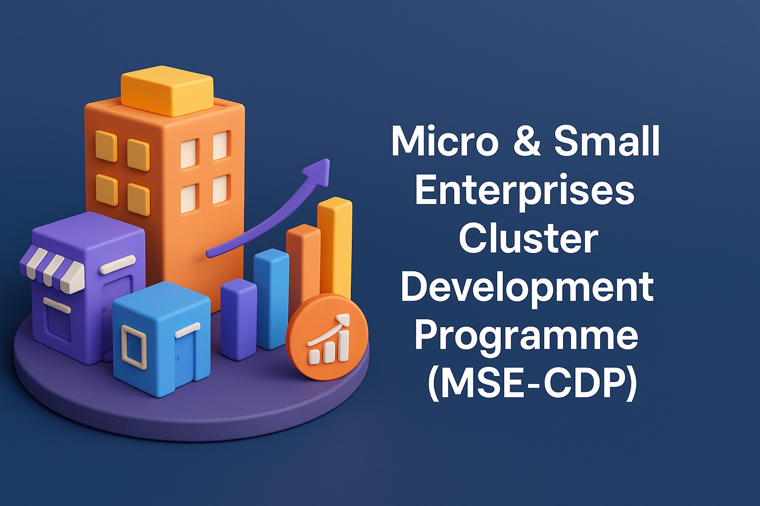Visual explaining MSE-CDP Scheme support for MSME clusters and infrastructure