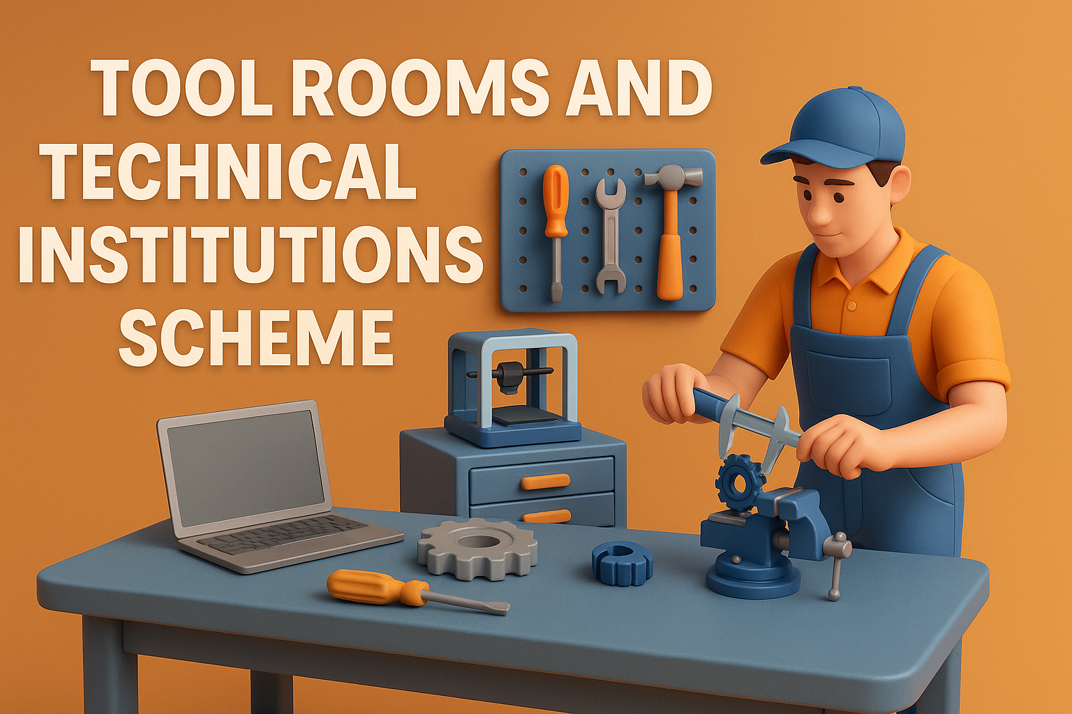 Diverse Indian workers, including young men and women, collaboratively operating advanced CNC machinery and 3D printers in a modern, brightly lit factory or technology center.